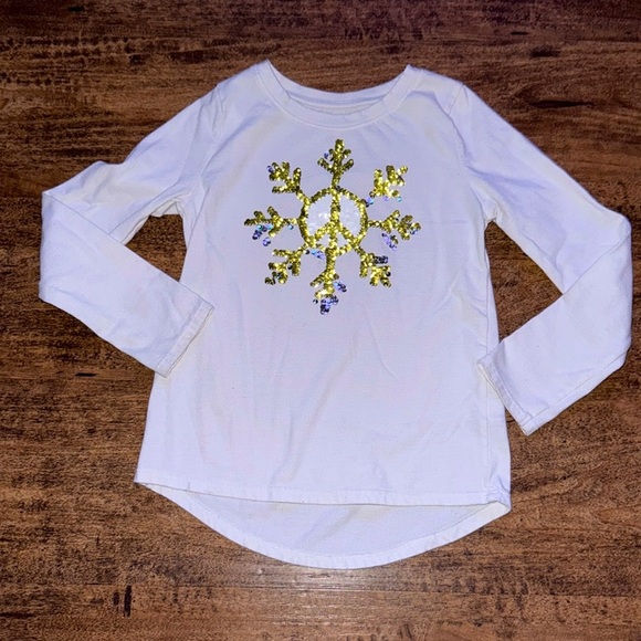 Snowflake flippable shirt size 6/6x - Picture 1 of 2